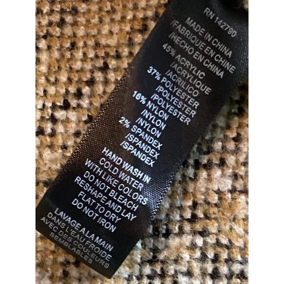 Maxsport Women's Long Cardigan Sweater Black and Brown Size Small - Picture 9 of 11